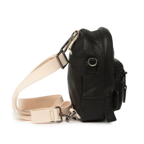 LOLA Stargazing Convertible Mini Black Leather Backpack NWT - Picture 9 of 16